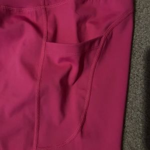 pink biker shorts, size medium